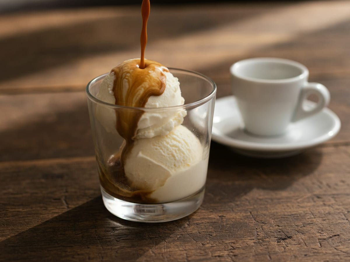 Affogato al caffè
